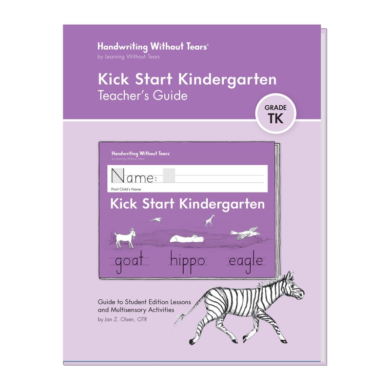 Learning Without Tears Kick Start Kindergarten Teacher's Guide, Preschool, Handwriting Practice, Writing Book, School & Home, Lanugage Arts, Tutoring, Sensory - Image 1